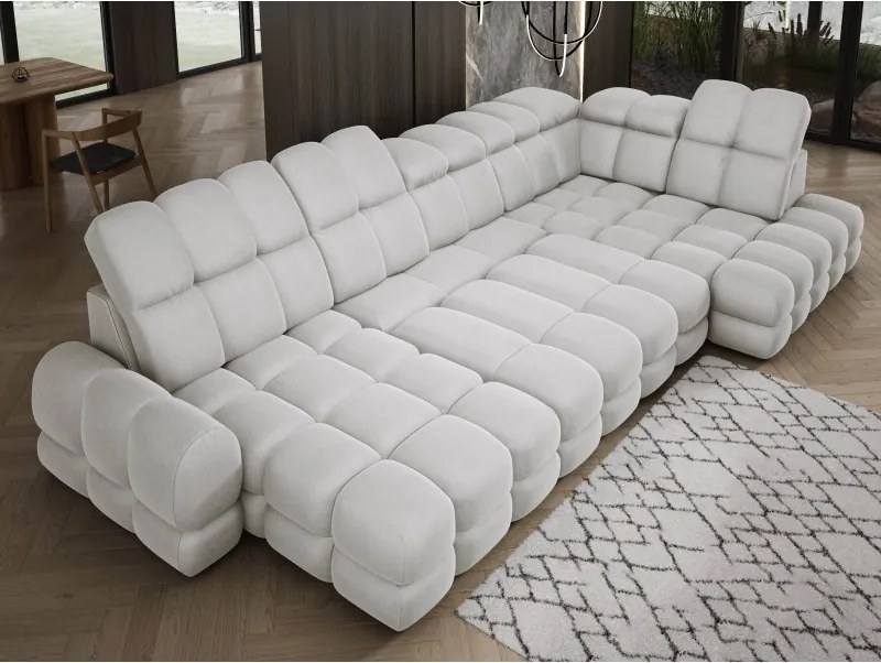 Narożnik TOLLO XL Prawostronny Elektryczna regulacja Tkanina SOLAR 03 WERSAL