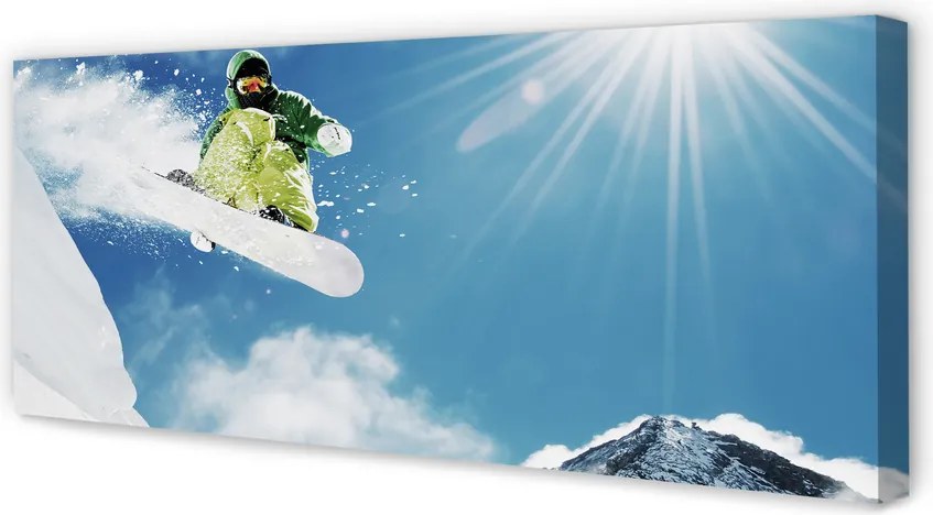 Obraz na płótnie Wolność Na Snowboardzie