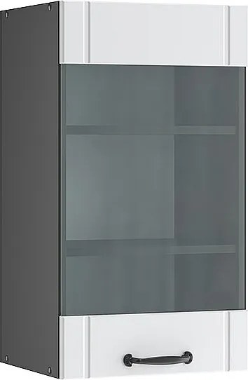 Szklana szafka kuchenna biały domek wiejski 40x34.1x72 fame-line