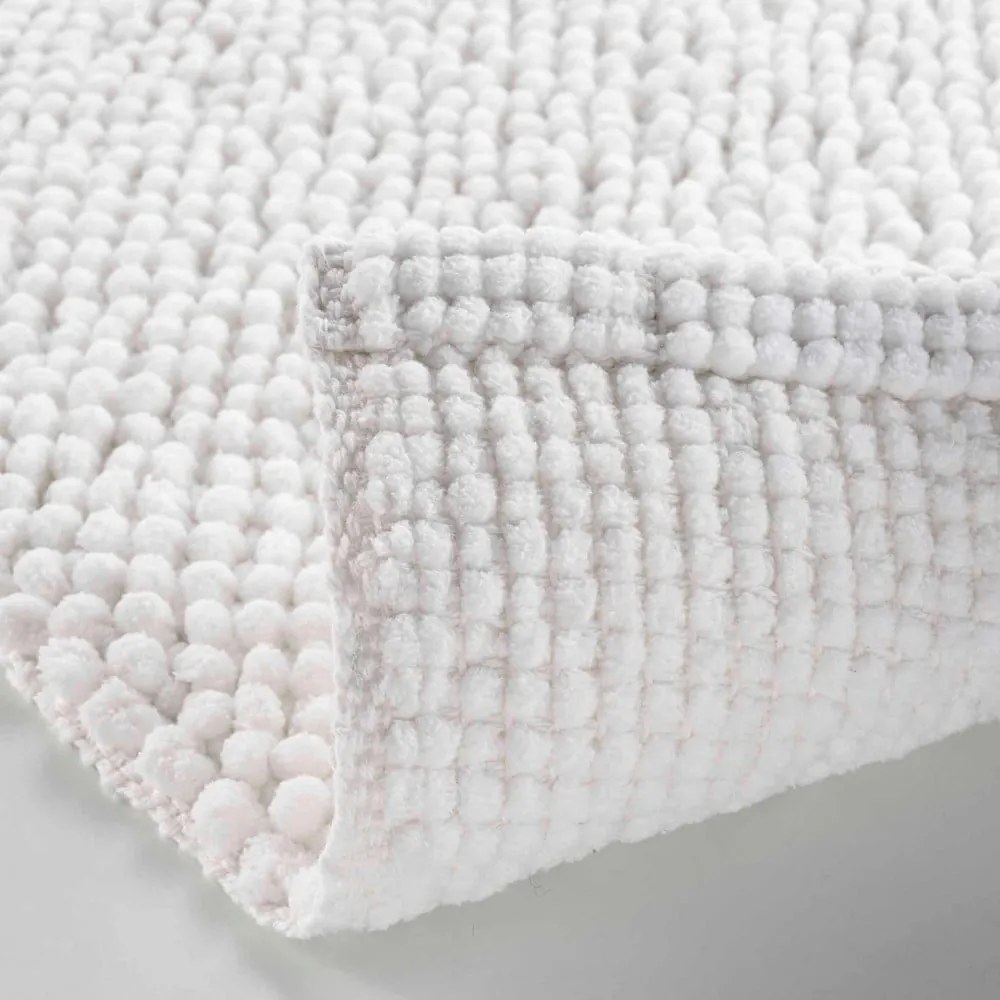 Biały dywanik łazienkowy 50x80 cm Yanis – douceur d'intérieur