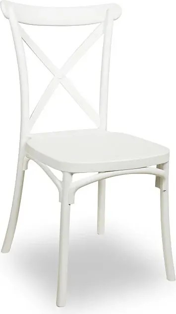 Białe krzesło stołowe w stylu chiavari W5-E77