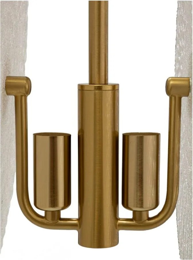 Lampa wisząca w kolorze złota ze szklanym kloszem Glass – Mauro Ferretti