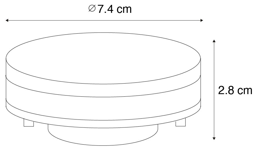 Zestaw 5 inteligentnych żarówek LED GX53 z możliwością ściemniania 9W 806LM 2700K-6500K