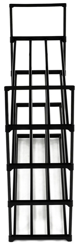 Szafka na buty GD-406 BK, metal, czarna