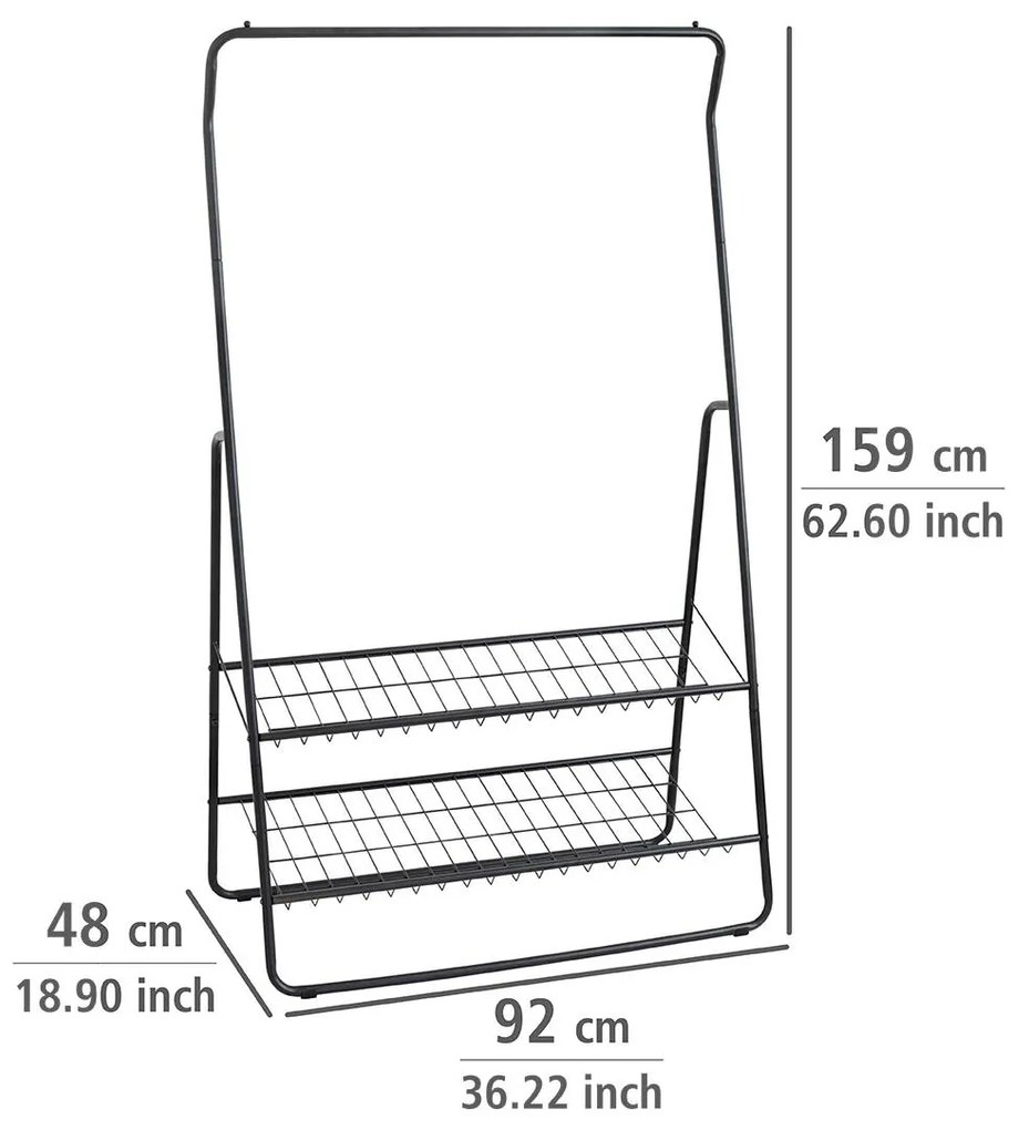 Wieszak na ubrania z półkami SHIVA, WENKO