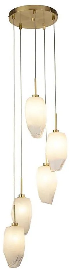 Searchlight 23146-5SB - Żyrandol na lince ROCKY 5xG9/33W/230V