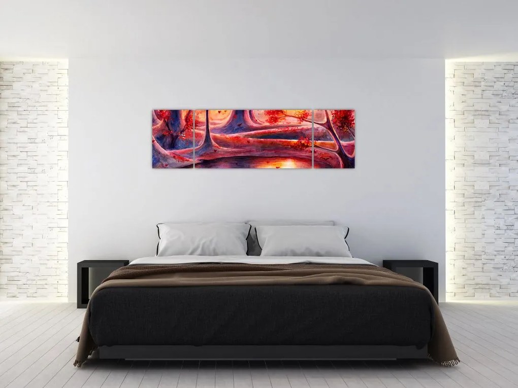 Obraz magicznego lasu (170x50 cm)