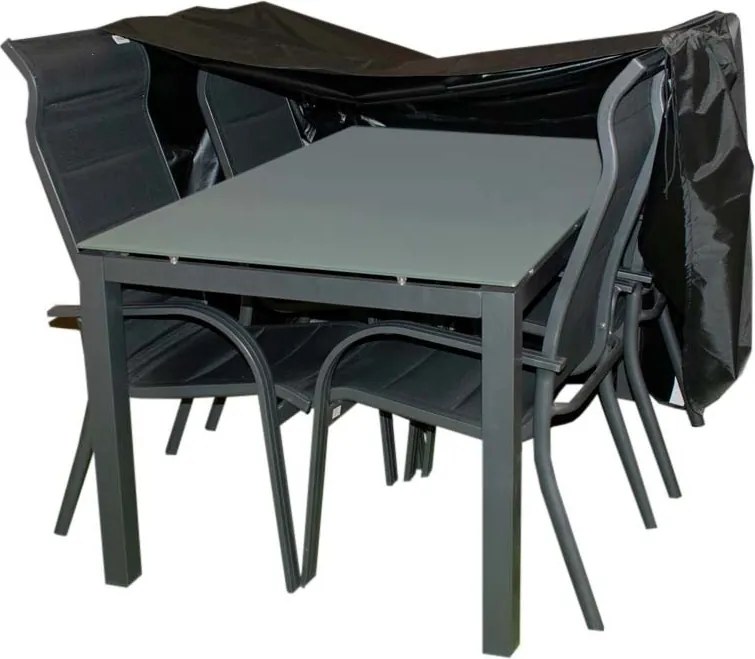 Doppler Pokrowiec ochronny na stół 180 x 100 cm + 4 krzesła z regulacją, sztaplowane