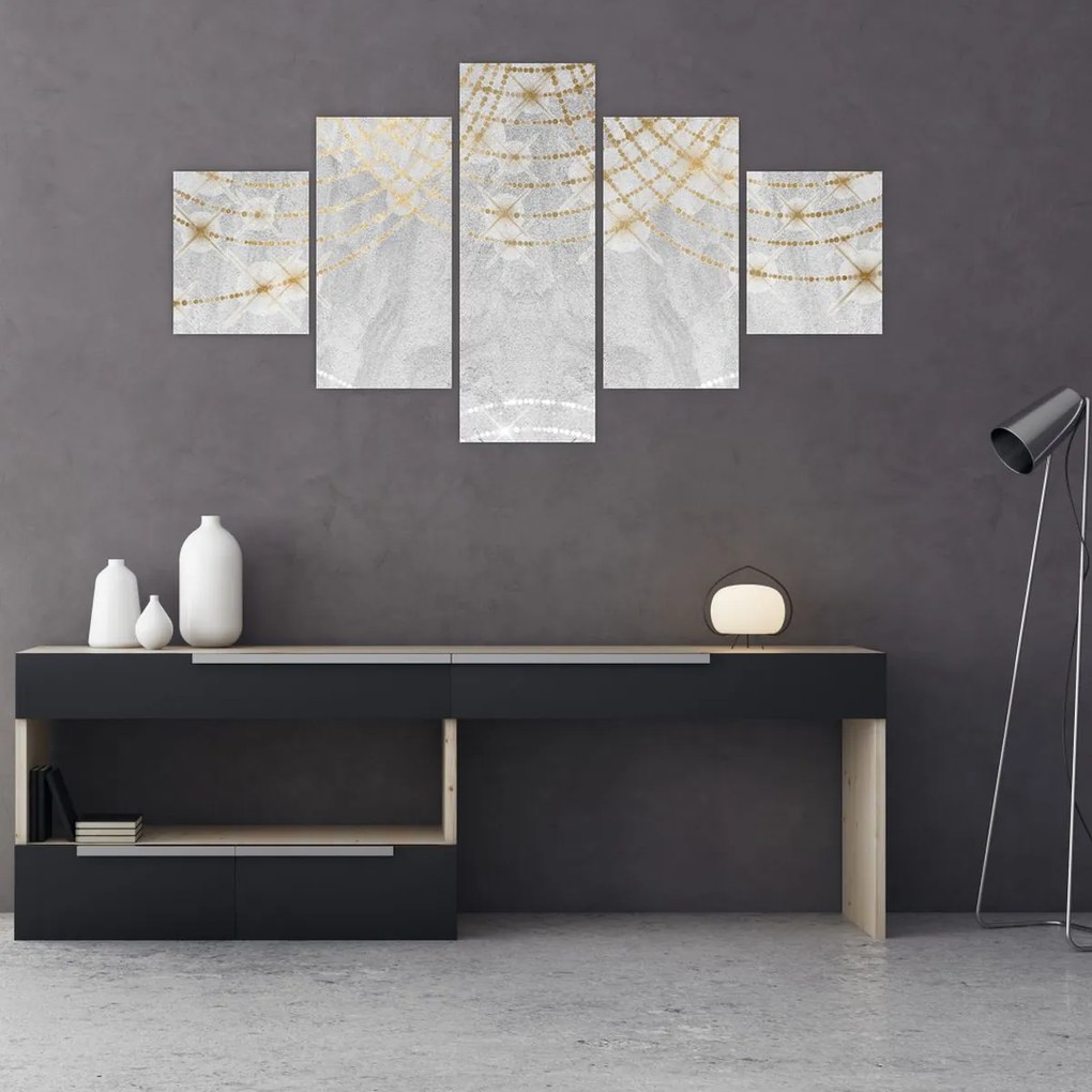 Obraz - Beton ze wzorem (125x70 cm)