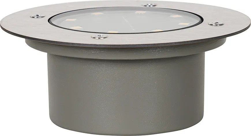 Zestaw 6 stalowych reflektorów ogrodowych z wbudowanymi diodami LED IP65 zasilanych energią słoneczną - Terry