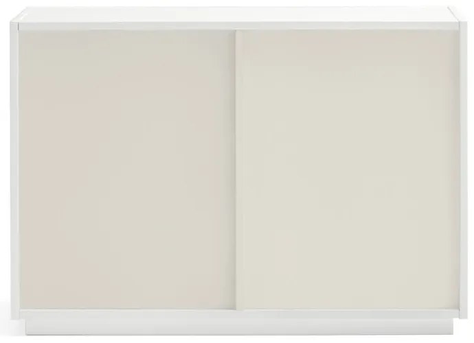 Biała niska komoda 100x70 cm Doric – Teulat