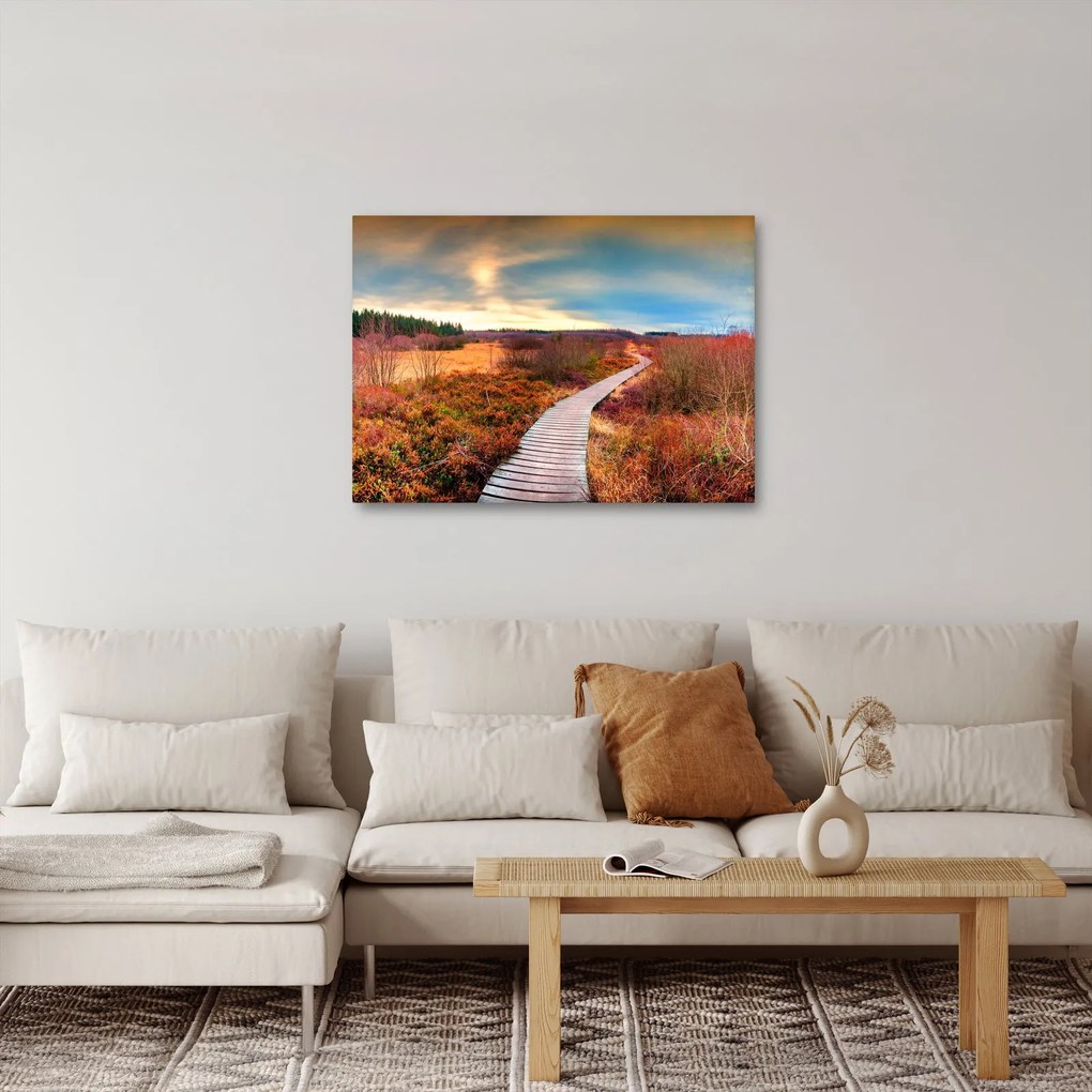 Obraz - Jesienna podróż krainą (70x50 cm)