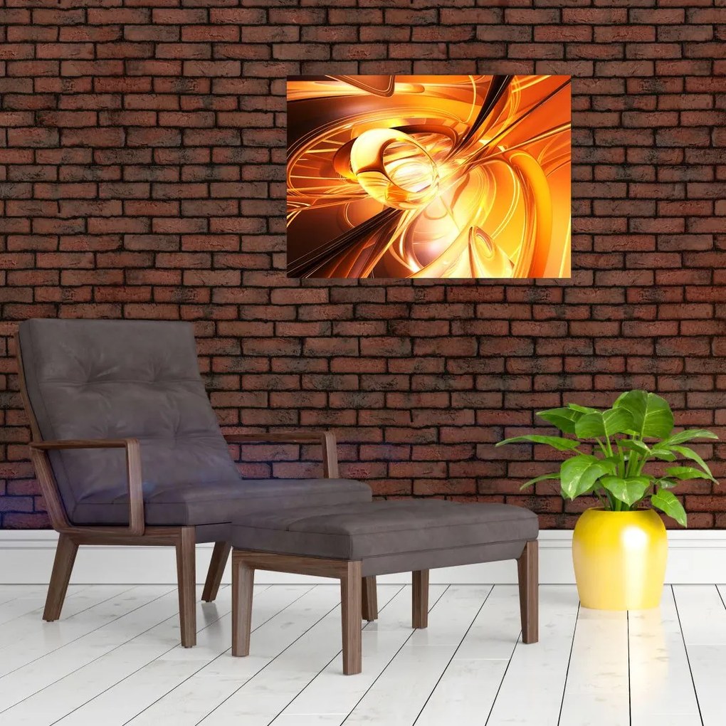 Obraz na szkle abstrakcji (70x50 cm)