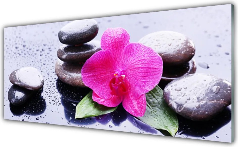 Panel Szklany Malarska Interpretacja Orchidei