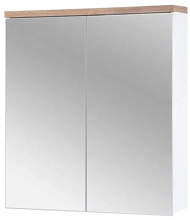 Zestaw mebli łazienkowych z koszem Dixi 3Q 60 cm - Biały połysk