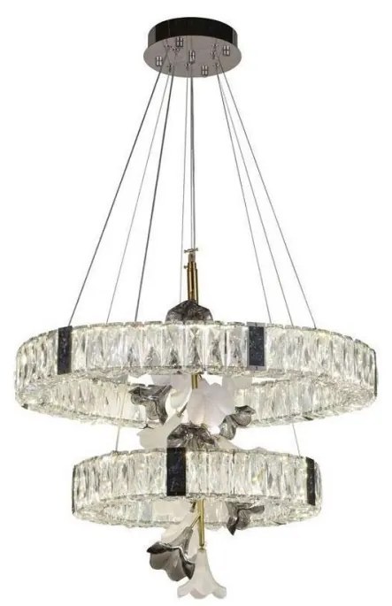 LED ściemnialny kryształowy żyrandol na linkę LED/70W/230V + DO