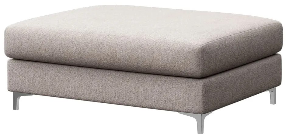 Jasnoszary podnóżek z materiału bouclé Rene – Rodier