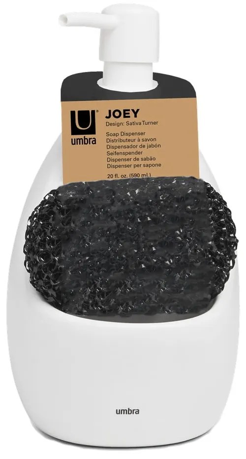 Biały ceramiczny dozownik do mydła 590 ml Joey – Umbra