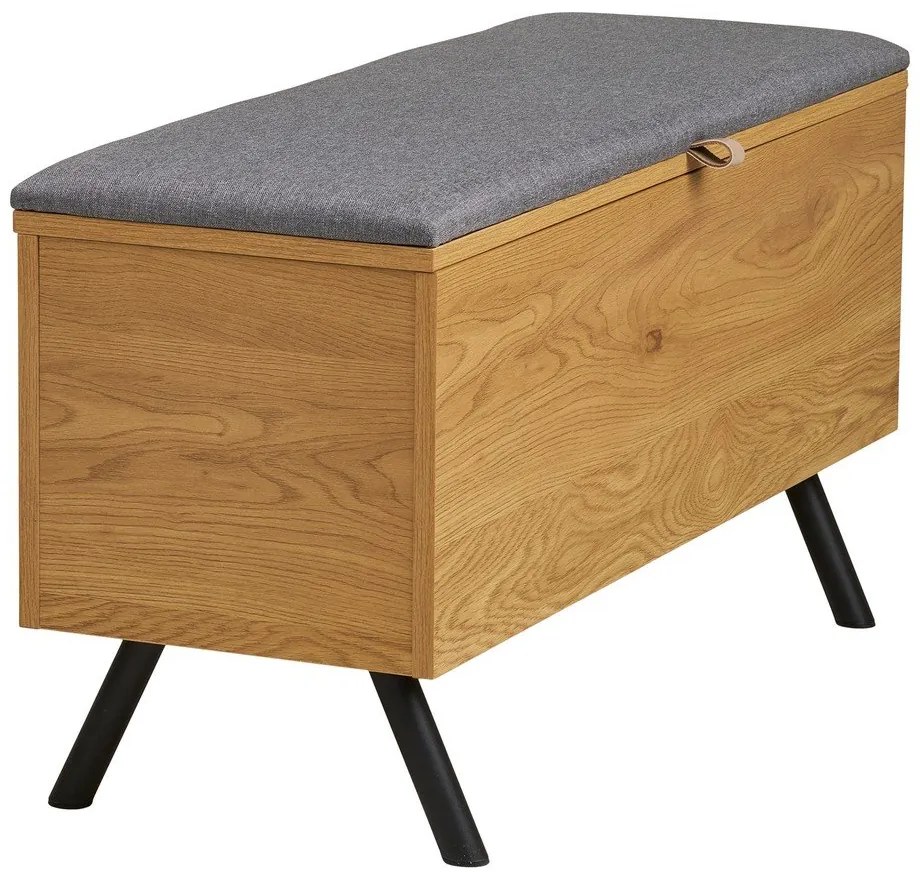 Skrzynia w dekorze dębu w naturalnym kolorze 92x48x33 cm Barco – House Nordic