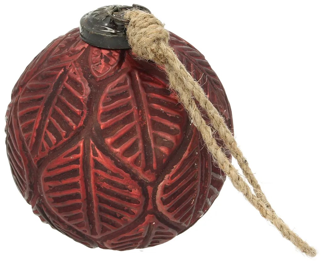 Bombka Vintage Crimson ⌀10 cm red