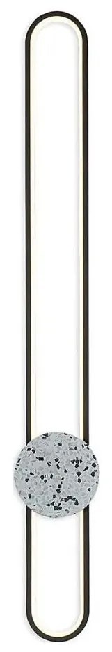 Kinkiet LED FLORENTYNA LED/24W/230V 4000K czarny/biały