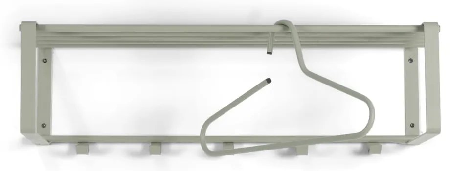 Zielonoszary metalowy wieszak ścienny z półką Rex – Spinder Design