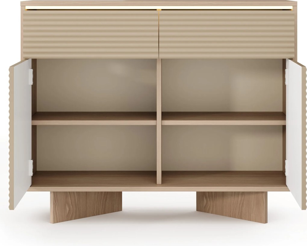 Komoda RIGATO 103,9 cm do Salonu Sypialni Odcienie beżu