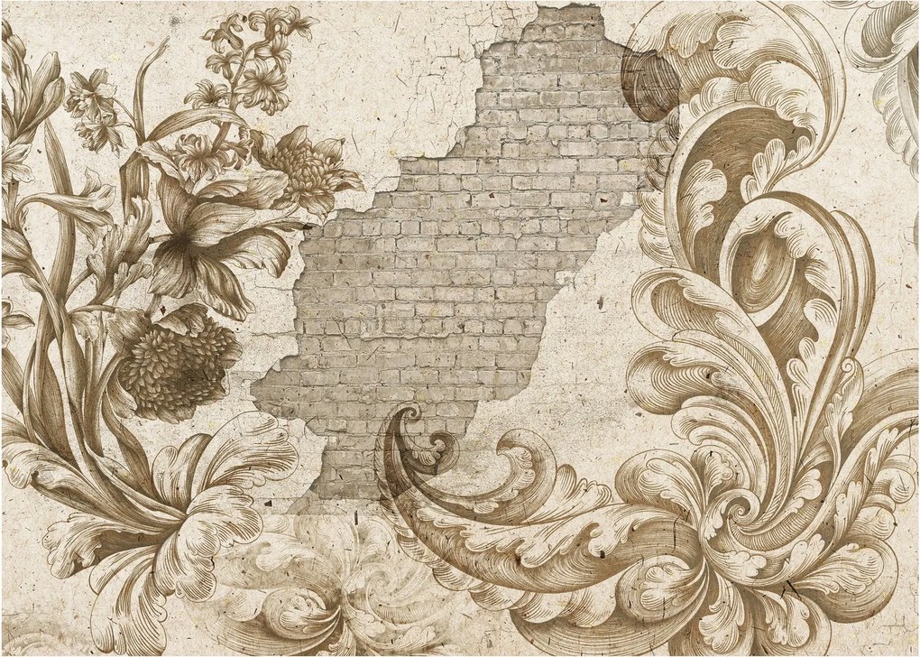 Obraz - Ściania z kwiatami (70x50 cm)