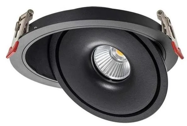 LED oprawa sufitowa LED/28W/230V 3000/4000/6400K Ø20 cm czarna