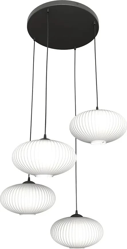 Nowoczesna lampa wisząca z mlecznymi kloszami - 3X D175 H0-P21