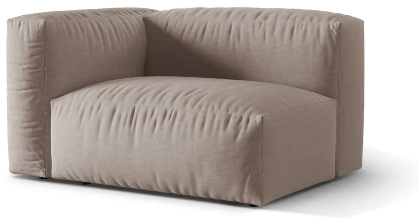 Beżowy moduł sofy (lewostronny) Martina – Micadoni Home