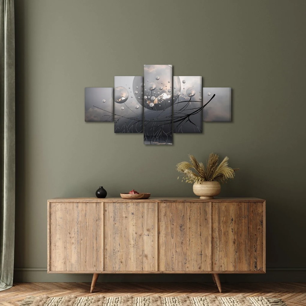 Obraz abstrakcyjnych kul (125x70 cm)