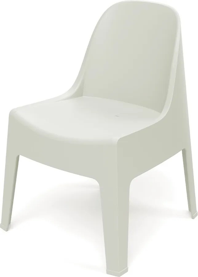 Plastikowe krzesło do ogrodu Milane, bez podłokietników