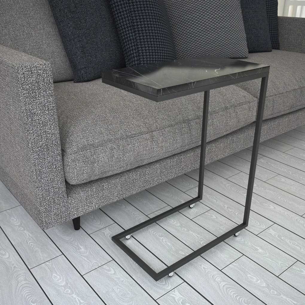 Stół do odkładania Callen Black Marble