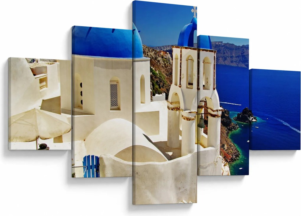 Obraz - Santorini, Grecja (125x70 cm)