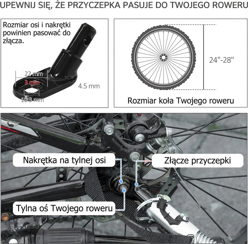 PawHut Przyczepa rowerowa dla dzieci, z odblaskami, 1 flaga, 170 cm x 77 cm x 90 cm, Czerwony