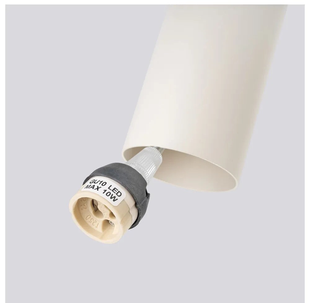 Kremowa lampa wisząca ø 8 cm Castro – Nice Lamps