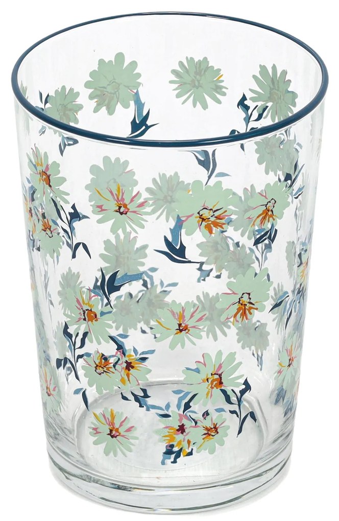 Duża szklanka w kwiatowy wzór, 510 ml
