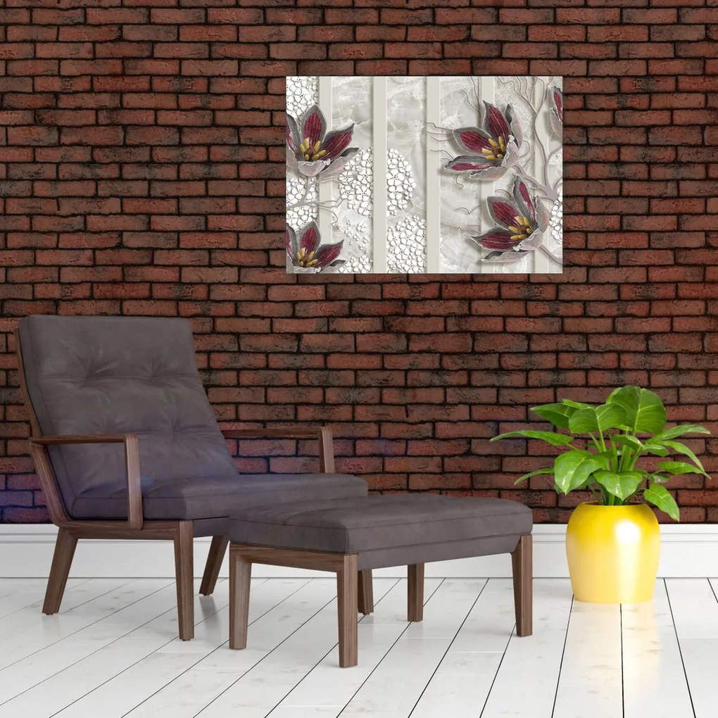 Obraz - Kwiaty dekoracyjne (70x50 cm)