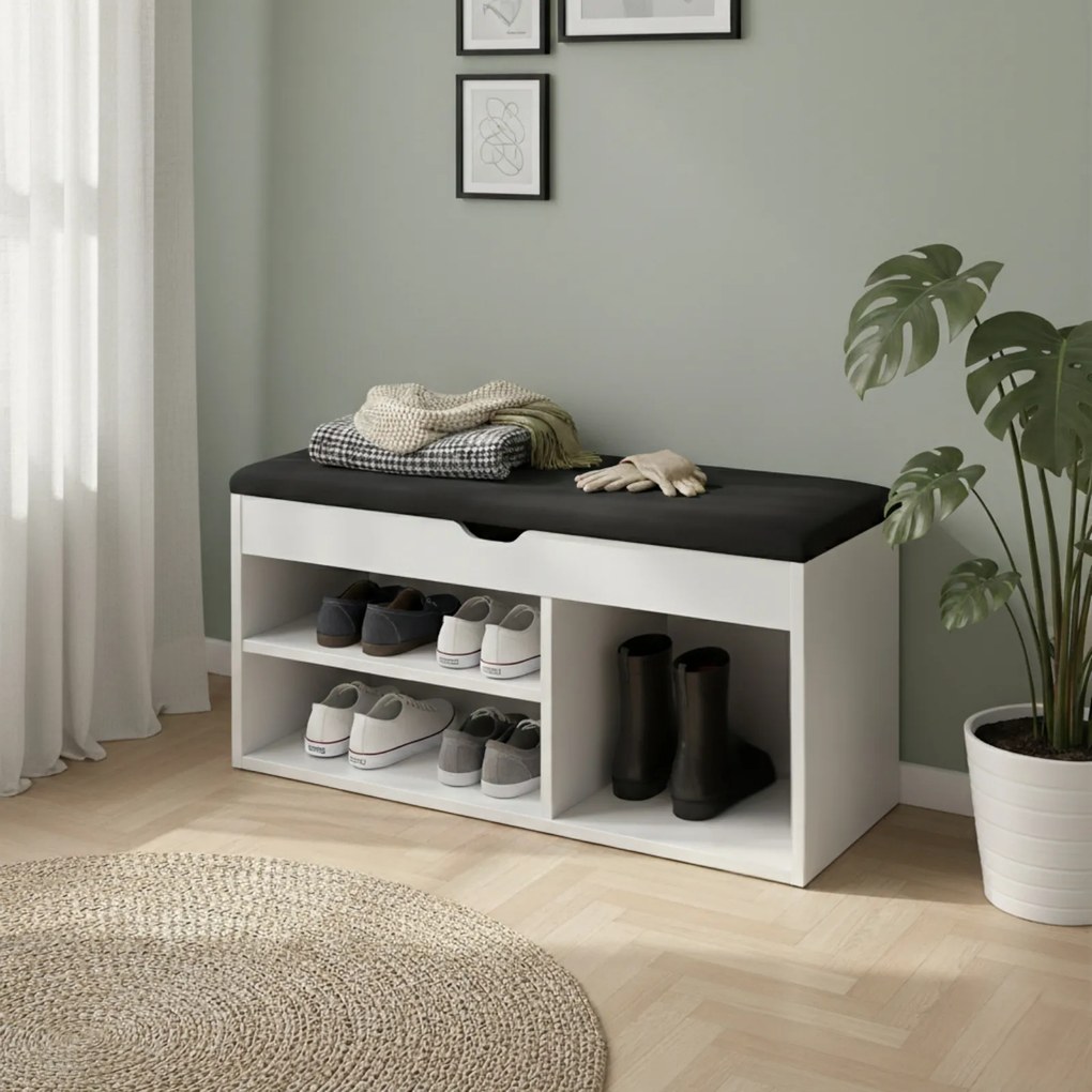Szafka na buty z siedziskiem TRIA, 80 x 43 x 30 cm