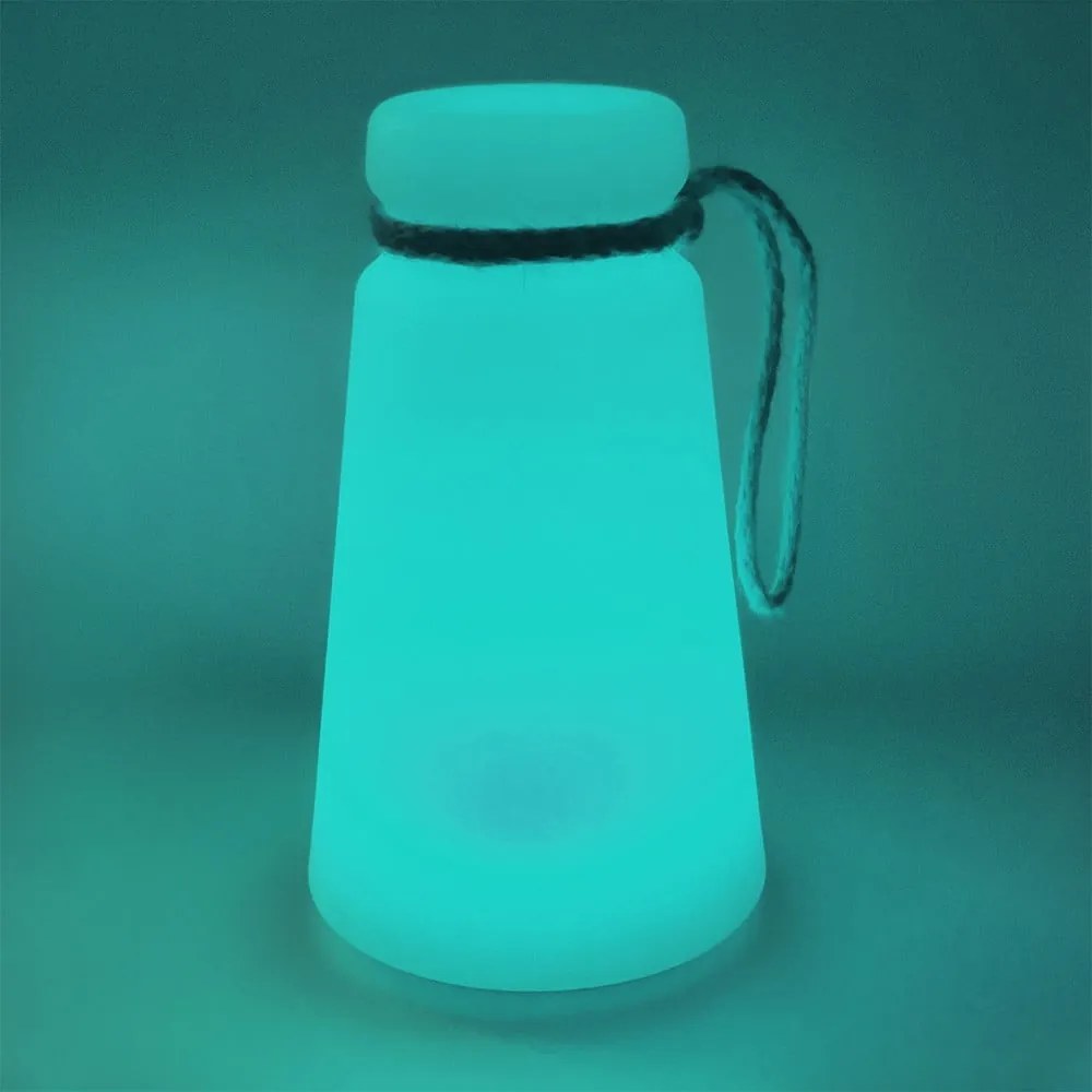 Biało-brązowa lampa stołowa LED (wysokość 20 cm) Bruno – Fischer & Honsel