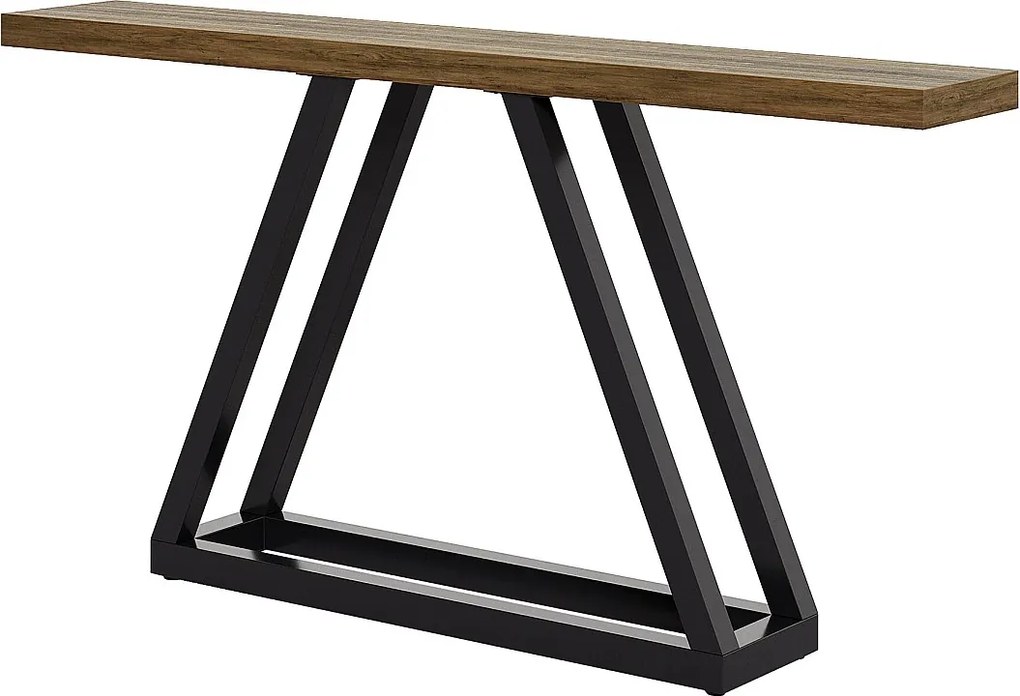 Wąski stolik konsolowy o długości 160 cm – idealny jako stolik pod sofę za kanapą, nowoczesny design do stref wejściowych