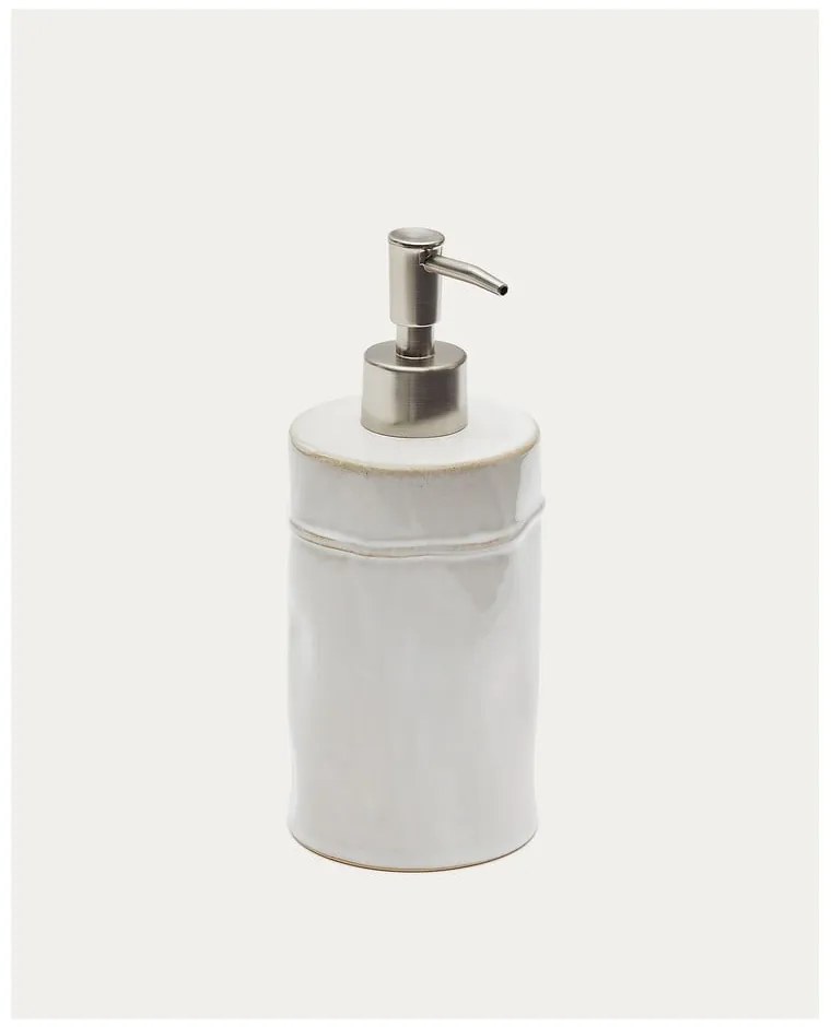 Kremowy dozownik do mydła ceramiczny 650 ml Savel – Kave Home