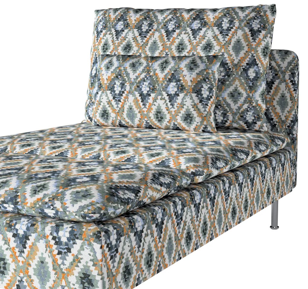 Pokrowiec na fotel Tomelilla wysoki z zakładkami