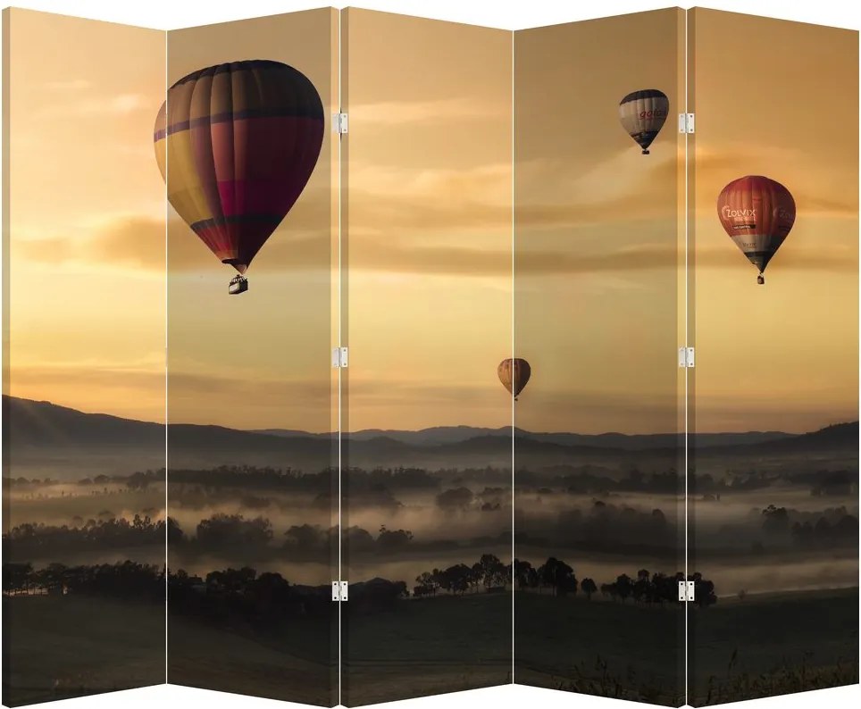Parawan - Latające balony (210x170 cm)