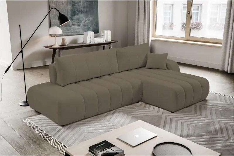 Narożnik wolnostojący BALOO Prawy w tkaninie LAMBI 24