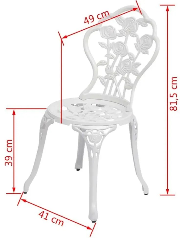 Zestaw metalowych krzeseł ogrodowych W4-B19