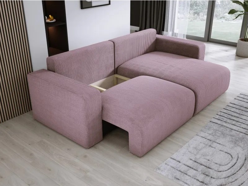 Narożnik wolnostojący CARL Prawy w tkaninie POSO 027