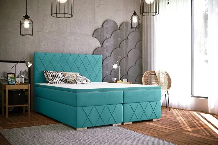 Pojedyncze łóżko boxspring Ahus 80x200 - 32 kolory