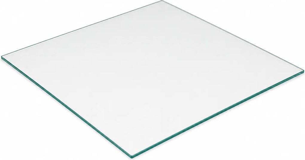 Szklana półka do witryny, 400 × 400 mm, opakowanie 2 szt.